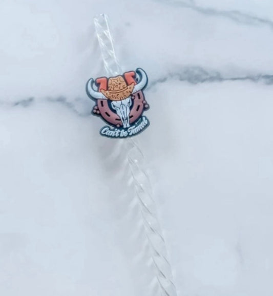 Can’t be tamed straw charm