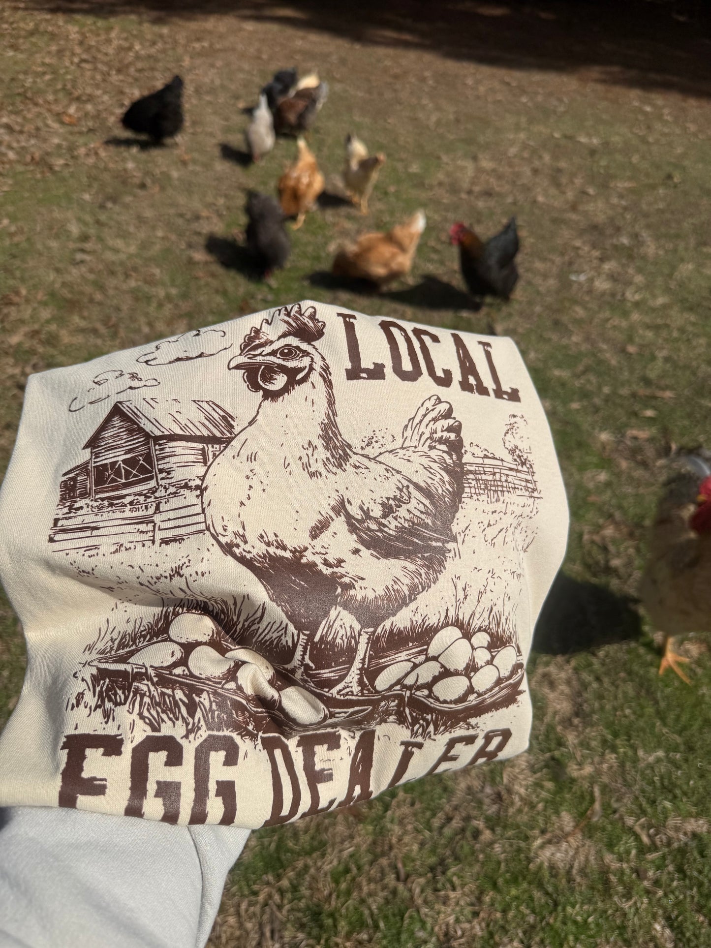 Local egg dealer (cc t-shirt)