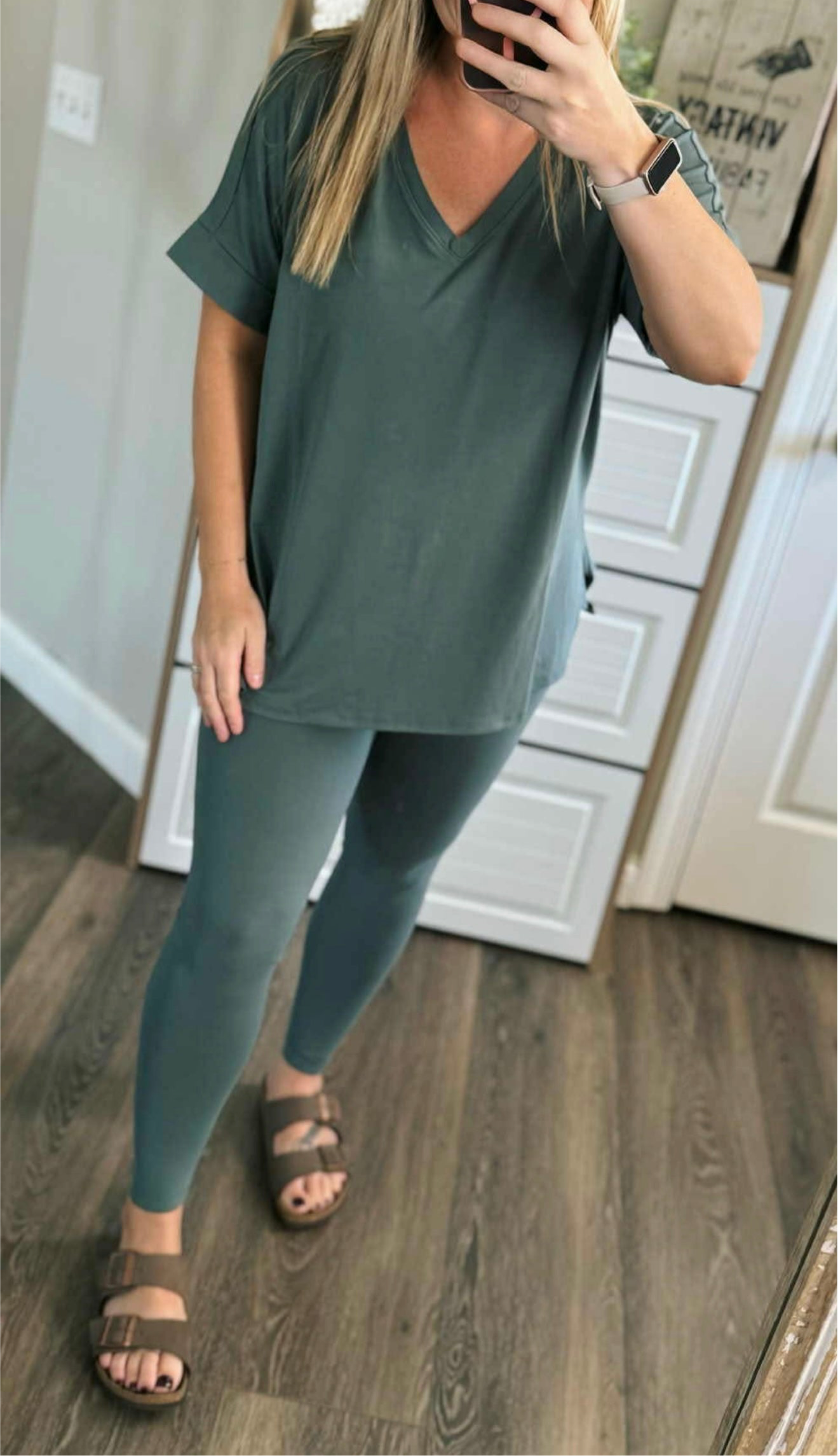 Zenana buttery soft legging set