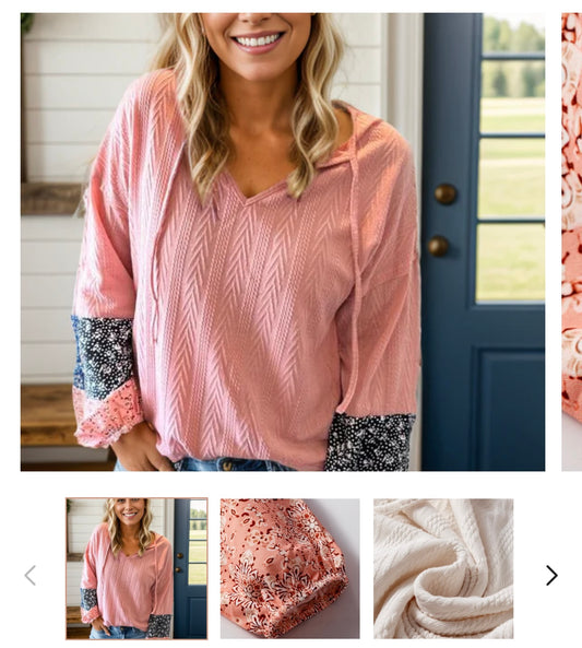 Floral patchwork top